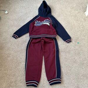 Dolce & Gabbana Kids Burgundy and Navy Jogger Set